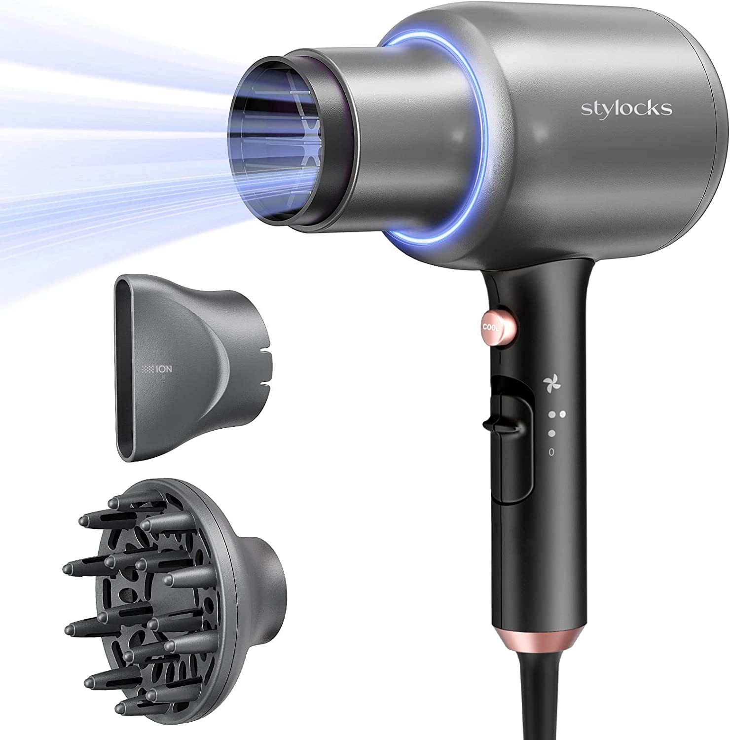 Asciugacapelli Professionale Phone per Capelli, stylocks